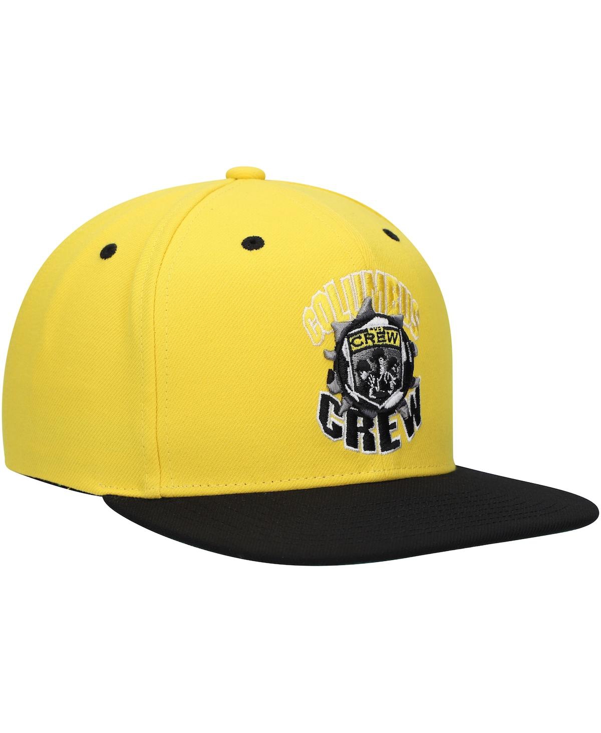 Shop Mitchell & Ness Men's  Gold Columbus Crew Breakthrough Snapback Hat