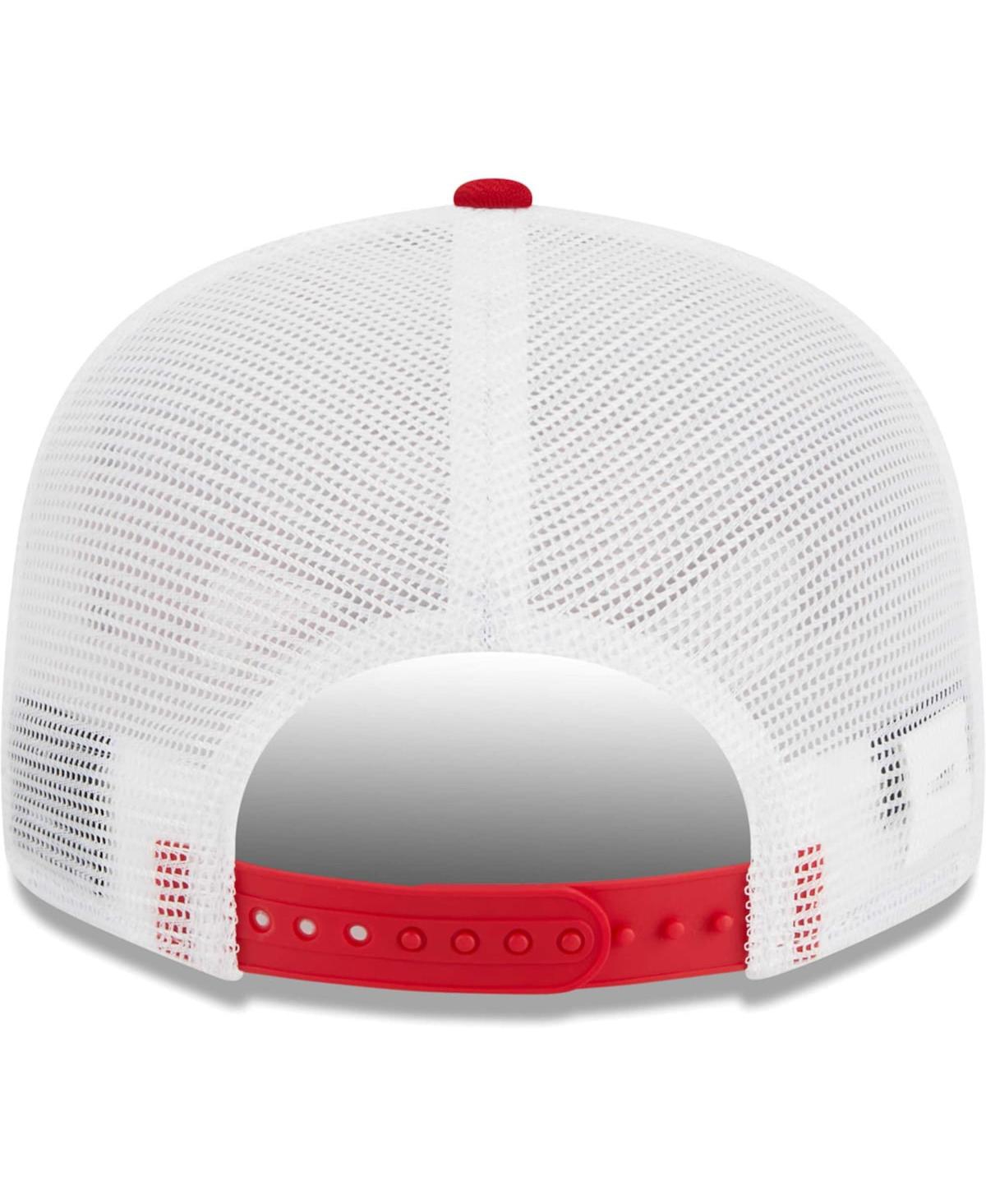 Men's New EraSan Francisco 49ers Tear Trucker 9FIFTY Snapback Hat - Scarlet