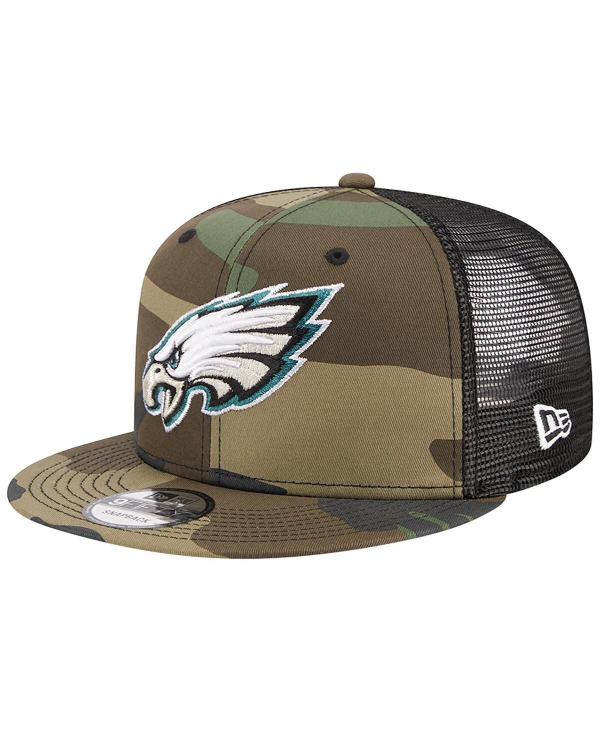 Мужская камуфляжная шляпа Philadelphia Eagles Main Trucker 9FIFTY Snapback