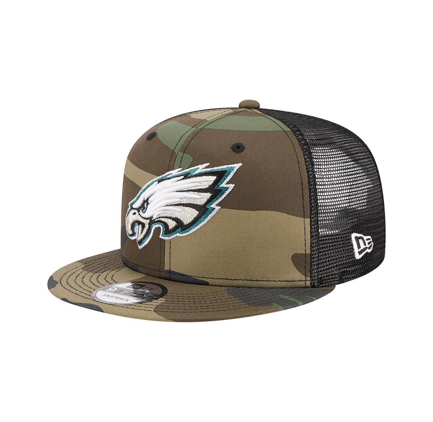 Men's Camo Philadelphia Eagles Main Trucker 9FIFTY Snapback Hat