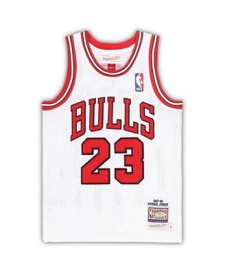 Preschool Boys and Girls Michael Jordan White Chicago Bulls 1997/98 Hardwood Classics Authentic Jersey