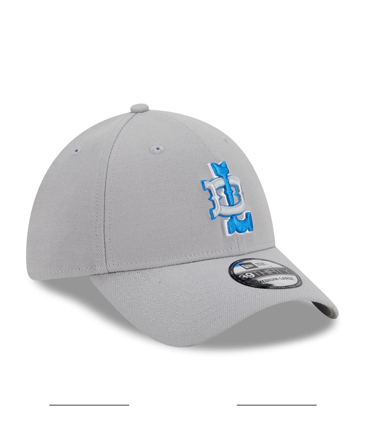 Men's New EraDetroit Lions City Originals 39THIRTY Flex Hat - Silver