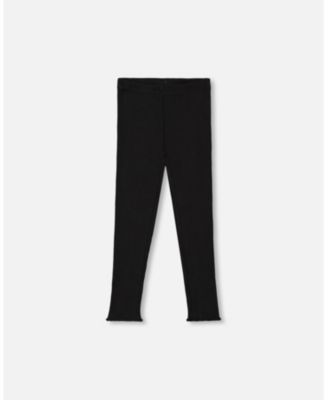 Deux Par Deux Ribbed Leggings - Black Deux Par Deux Ribbed Leggings - Black