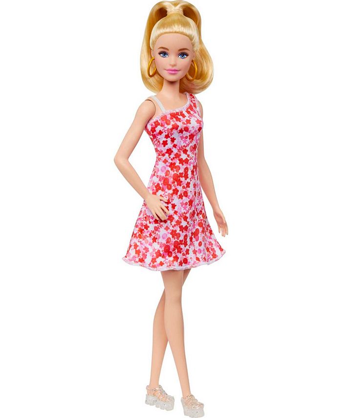 Barbie Fashionistas Doll 205 With Blond Ponytail and Floral Dress - Macy's