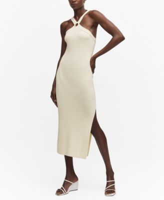 MANGO Women's Hoop Detail Knit Dress - Macy's