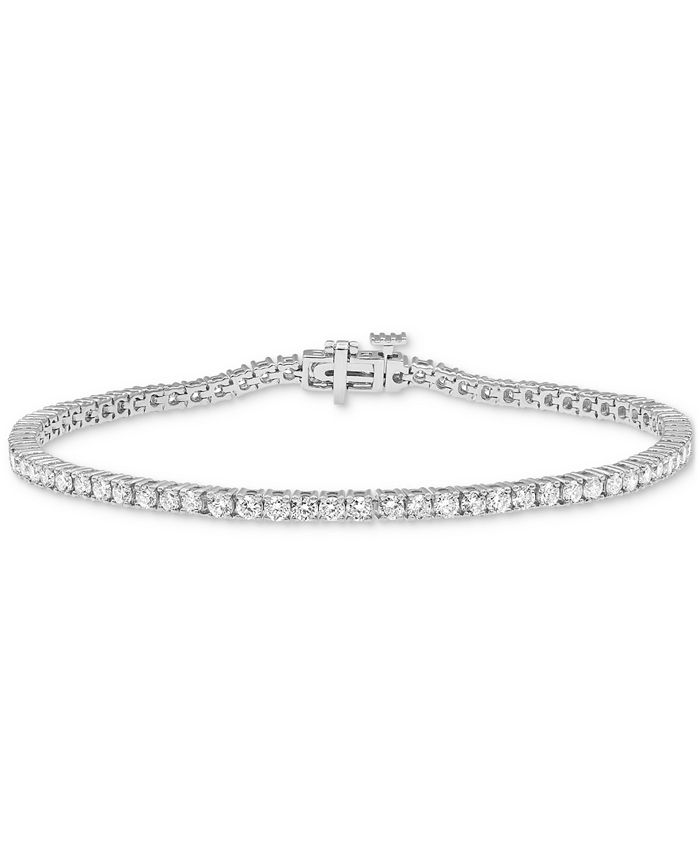 Macy's Diamond Tennis Bracelet (3 ct. t.w.) in 14k White Gold - Macy's
