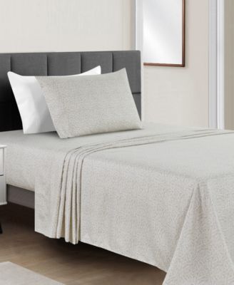 Microfiber Easy Care Printed 3-Pc. Sheet Set, Twin