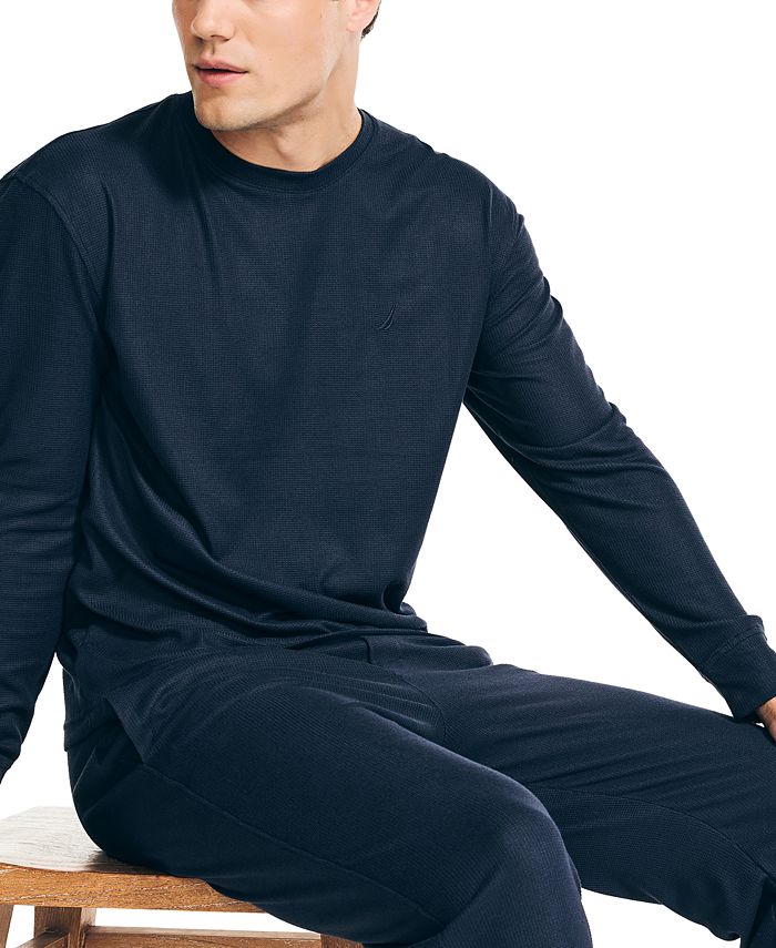 Nautica Men's 2Pc. RelaxedFit WaffleKnit TShirt & Pajama Pants Set
