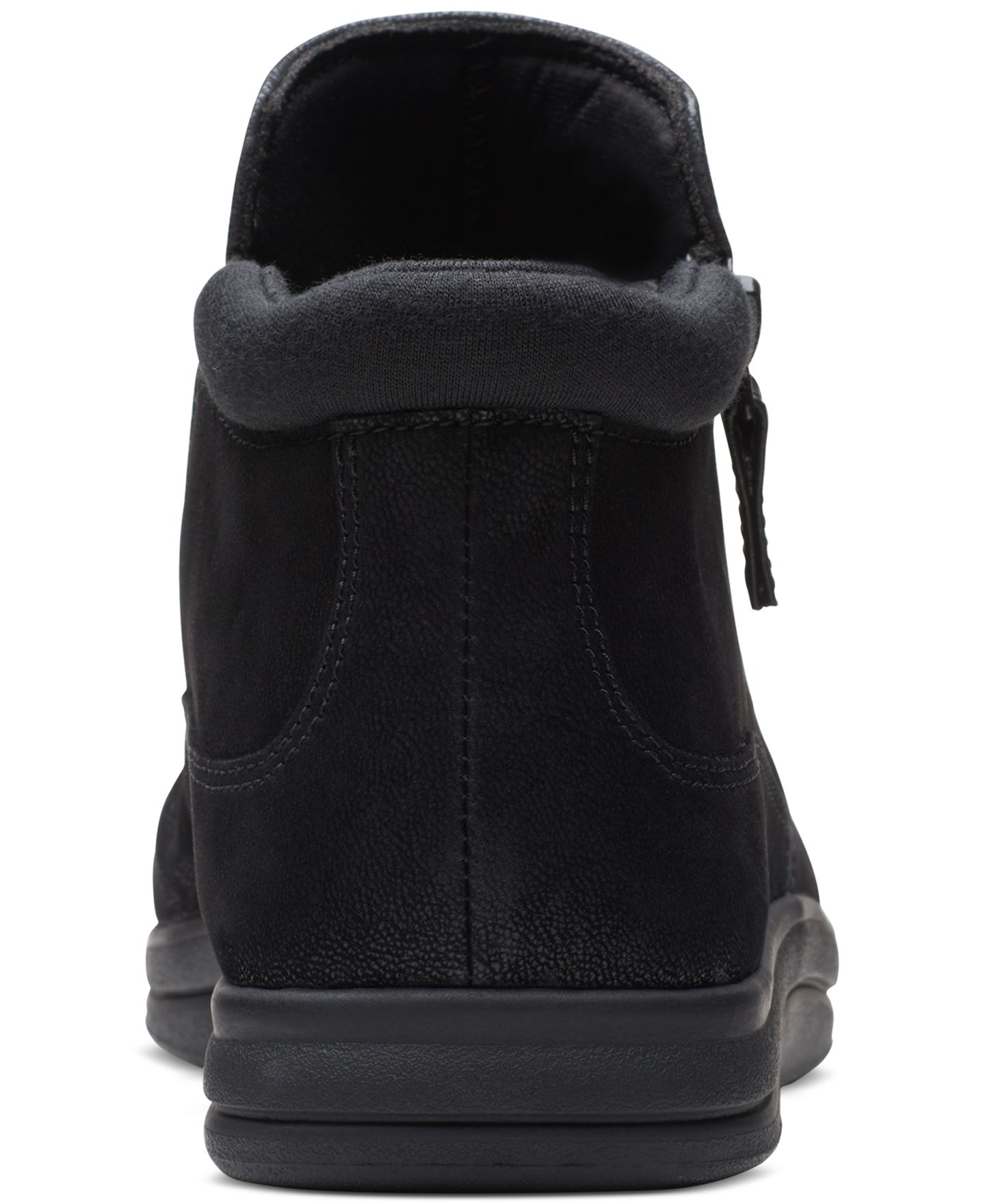 Женские ботинки Clarks Breeze Range Ruched Ankle Booties, цвет: Чёрный — фото 3