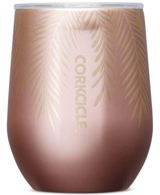 Corkcicle - Frosted Rose Gold 12-Oz Stainless Steel Stemless Mug