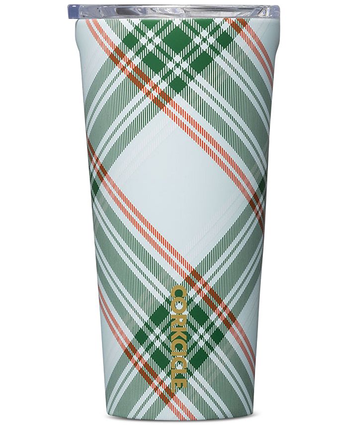 Corkcicle Peppermint Plaid Stainless Steel 16Oz. Tumbler Macy's