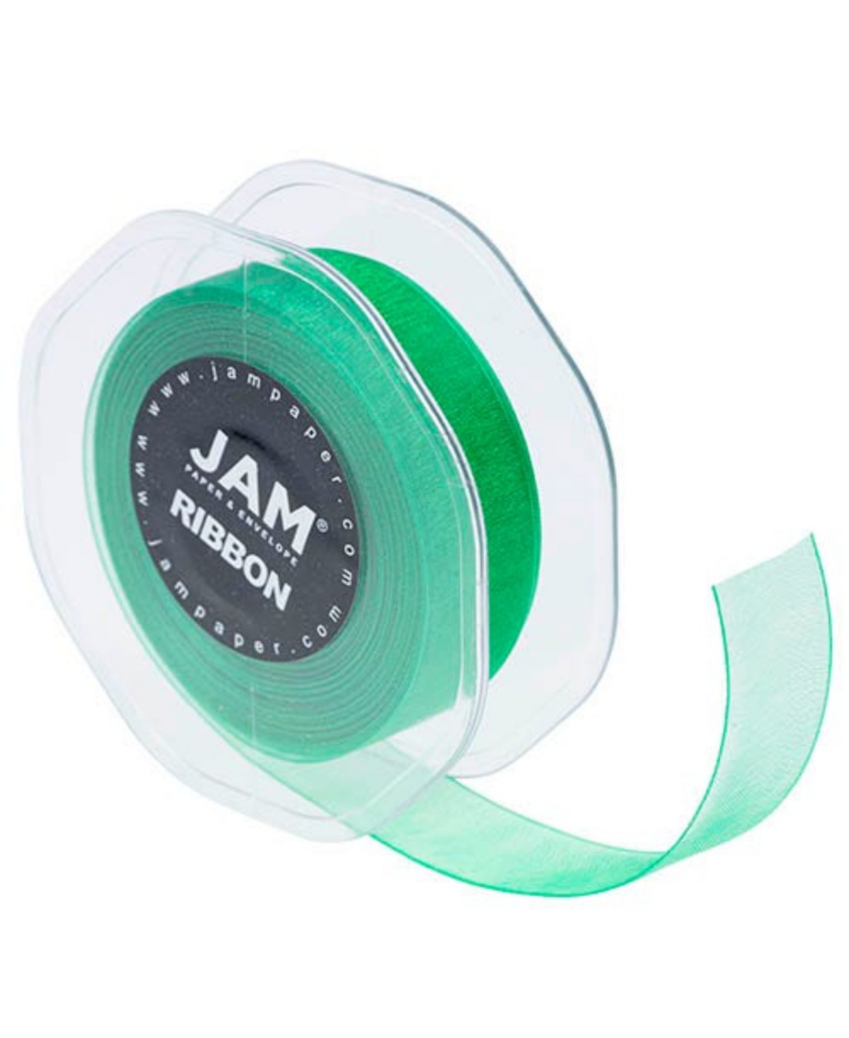 Jam Paper Sheer Ribbon In Emerald Green