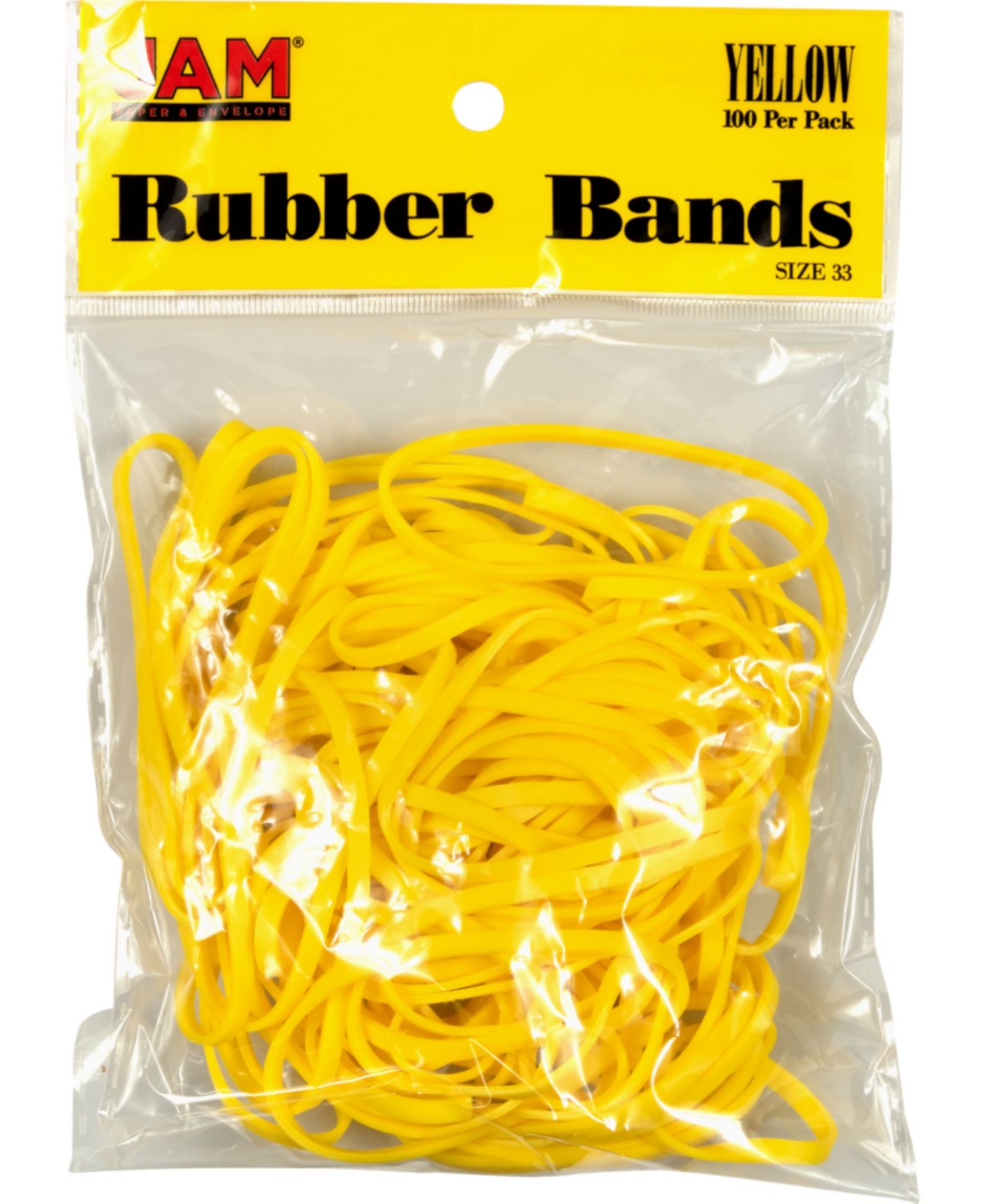 Jam Paper Colorful Rubber Bands In Yellow