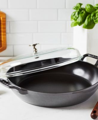 Cast Iron 3.5-Qt Braiser with Glass Lid