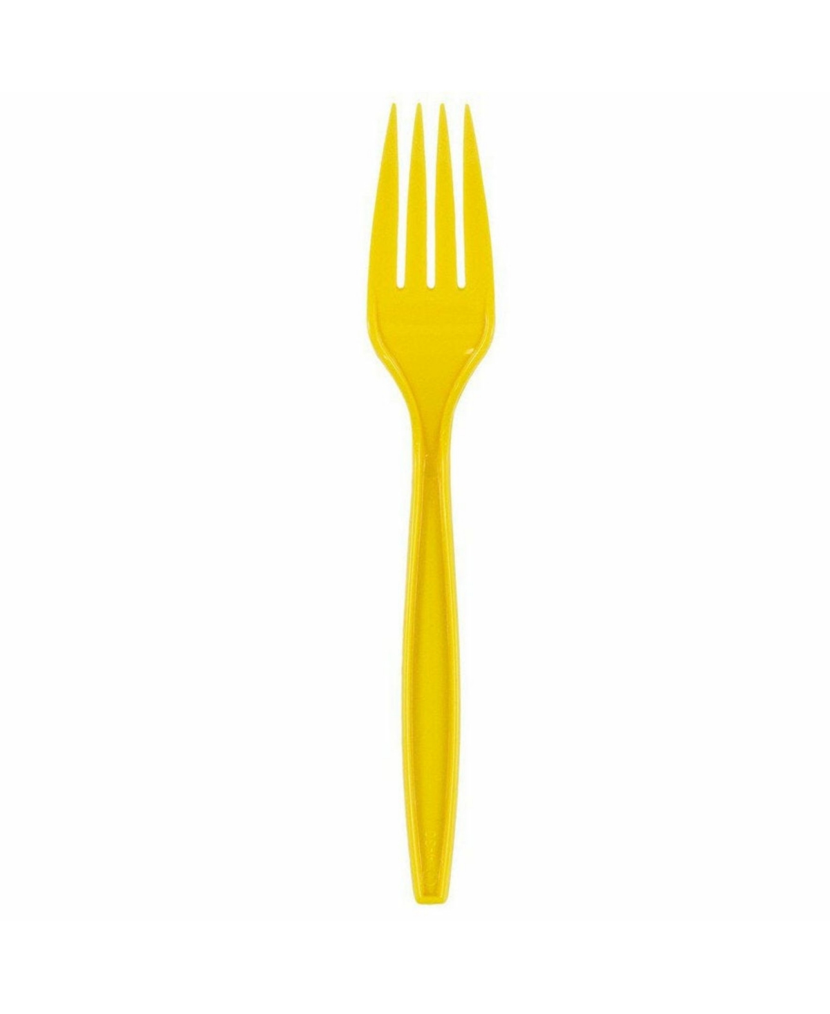Shop Jam Paper Big Party Pack Of Premium Plastic Forks In Yellow