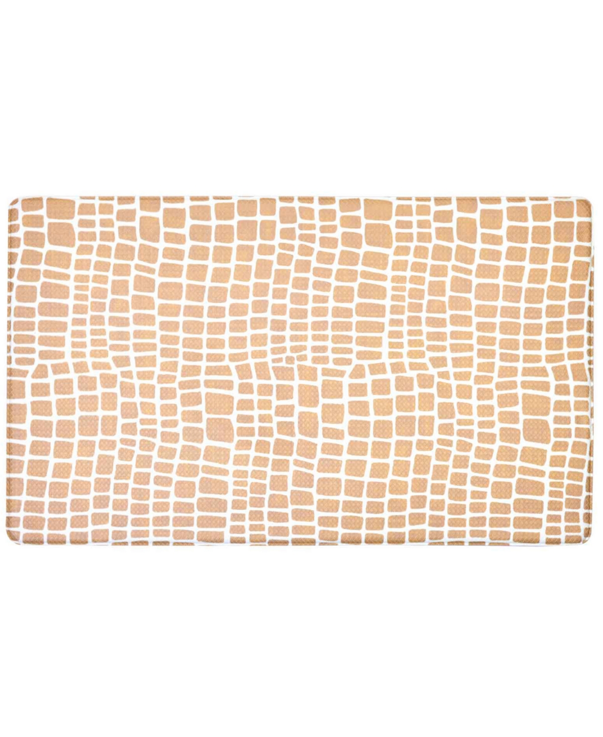 Tommy Bahama Printed Polyvinyl Chloride Fatigue-resistant Mat, 20" X 36" In Crocodile Beige