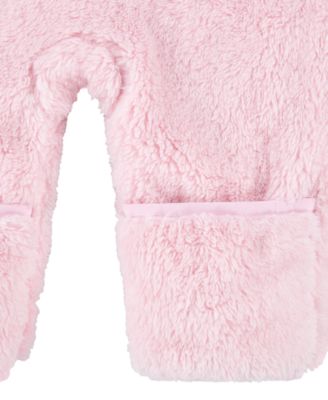 Baby Boys and Girls Hooded Sherpa Coverall