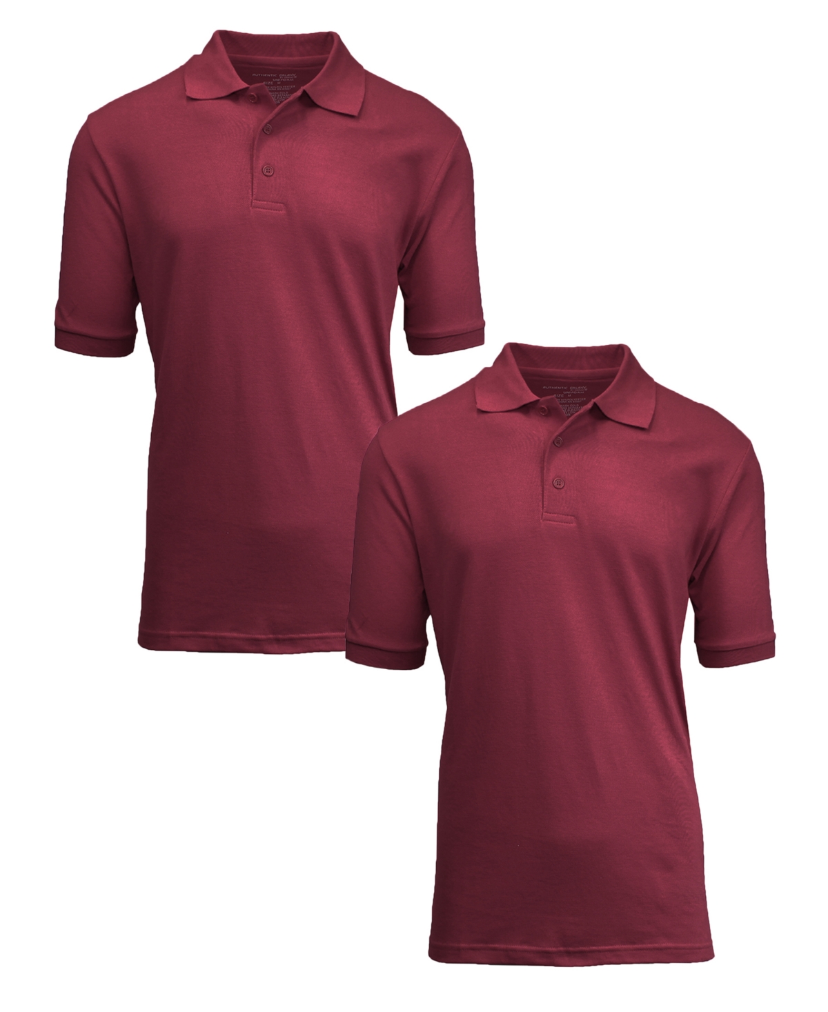 Galaxy By Harvic Men's Short Sleeve Pique Polo Shirt, Pack of 2