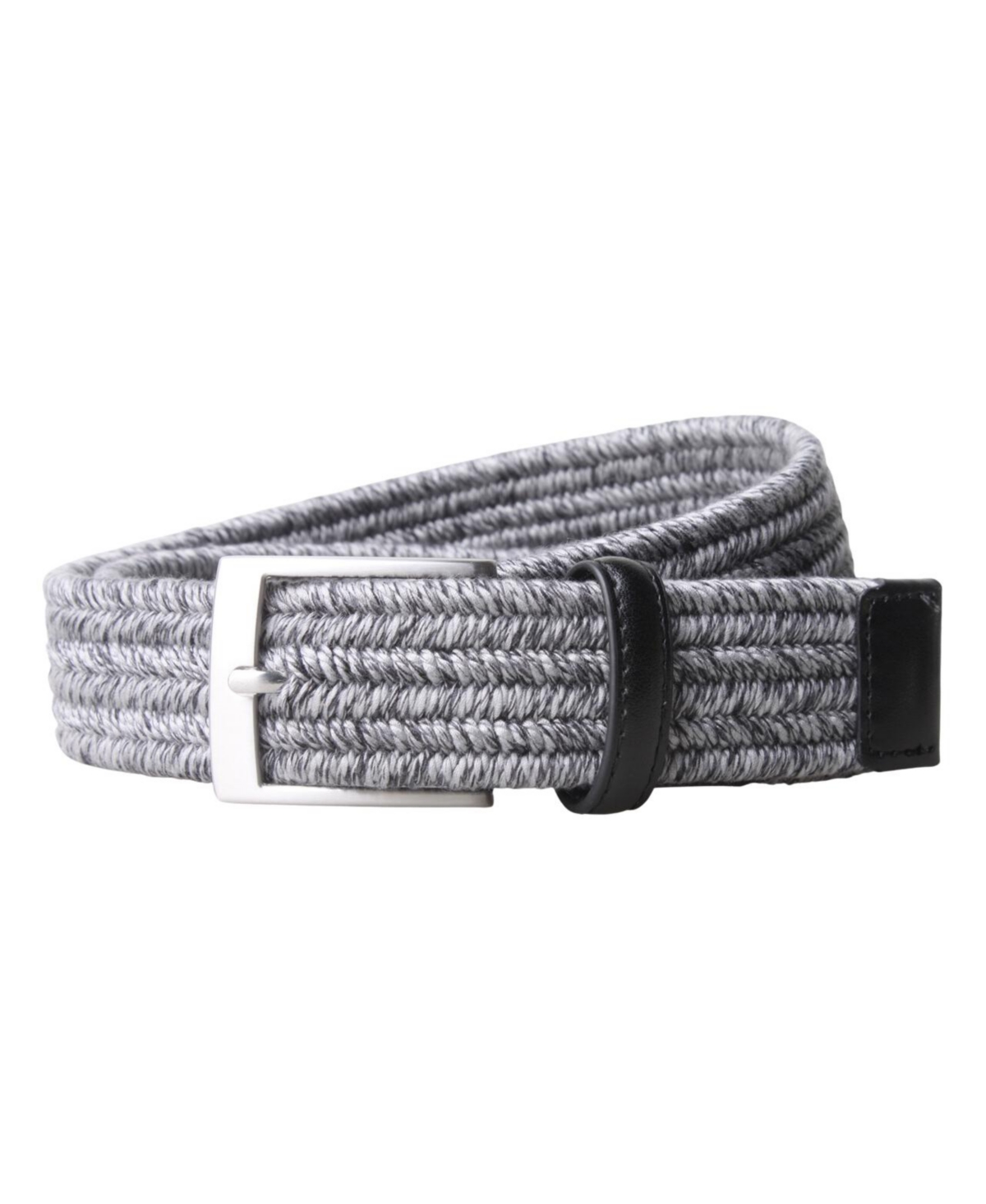 Men's Clothing Twisted Yarn Stretch 3.5 Cm Belt - White