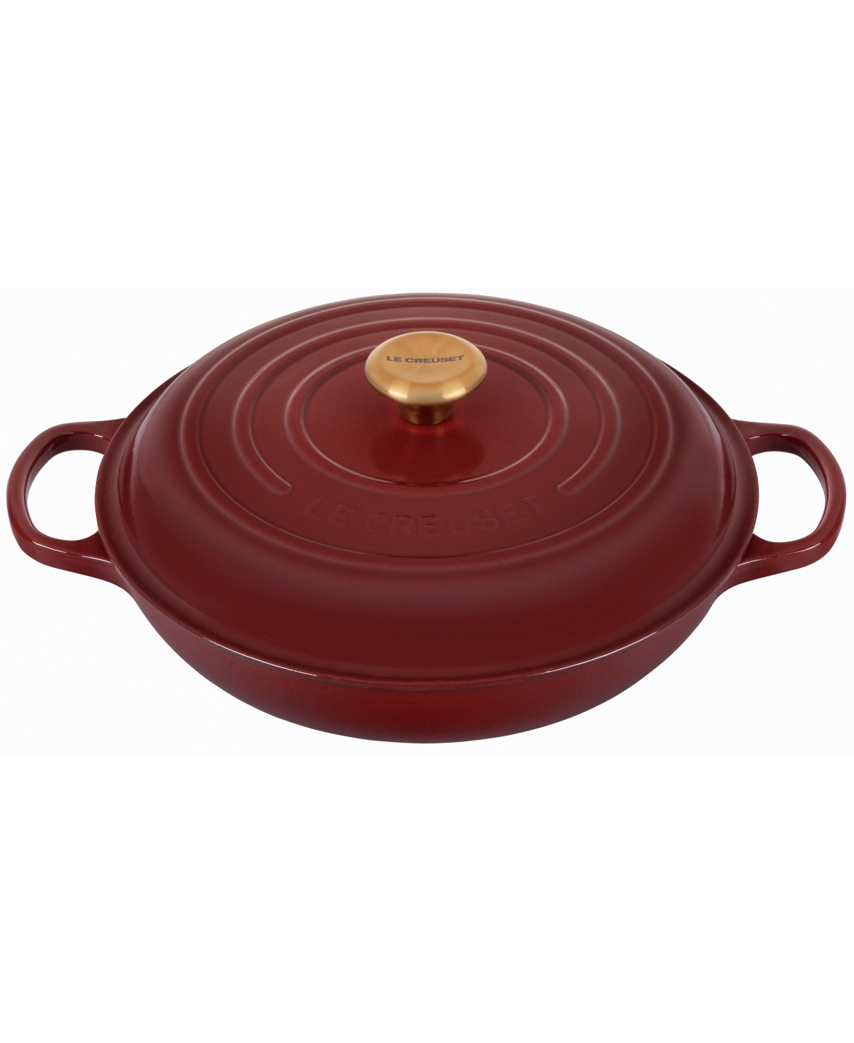 Le Creuset 3.5-qt. Signature Enameled Cast Iron Braiser In Brown