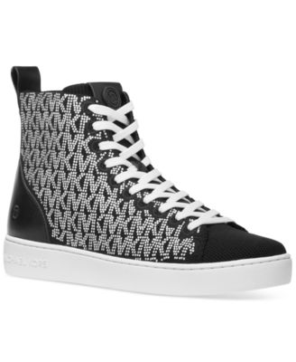 Michael Kors - Women's Edie Knit Lace-Up High-Top Sneakers