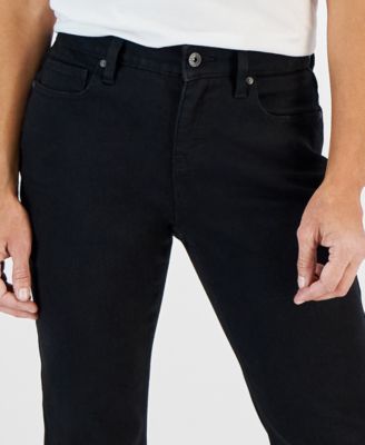 Petite Mid-Rise Curvy Roll-Cuff Capri Jeans, Created for Macy's