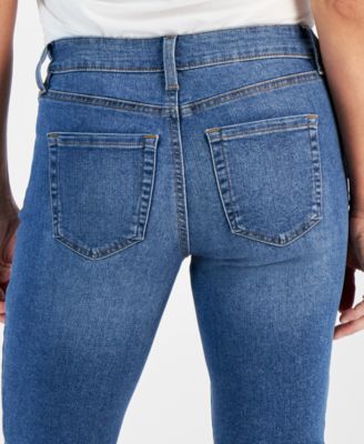 Petite Raw-Edge Denim Bermuda Shorts, Created for Macy's