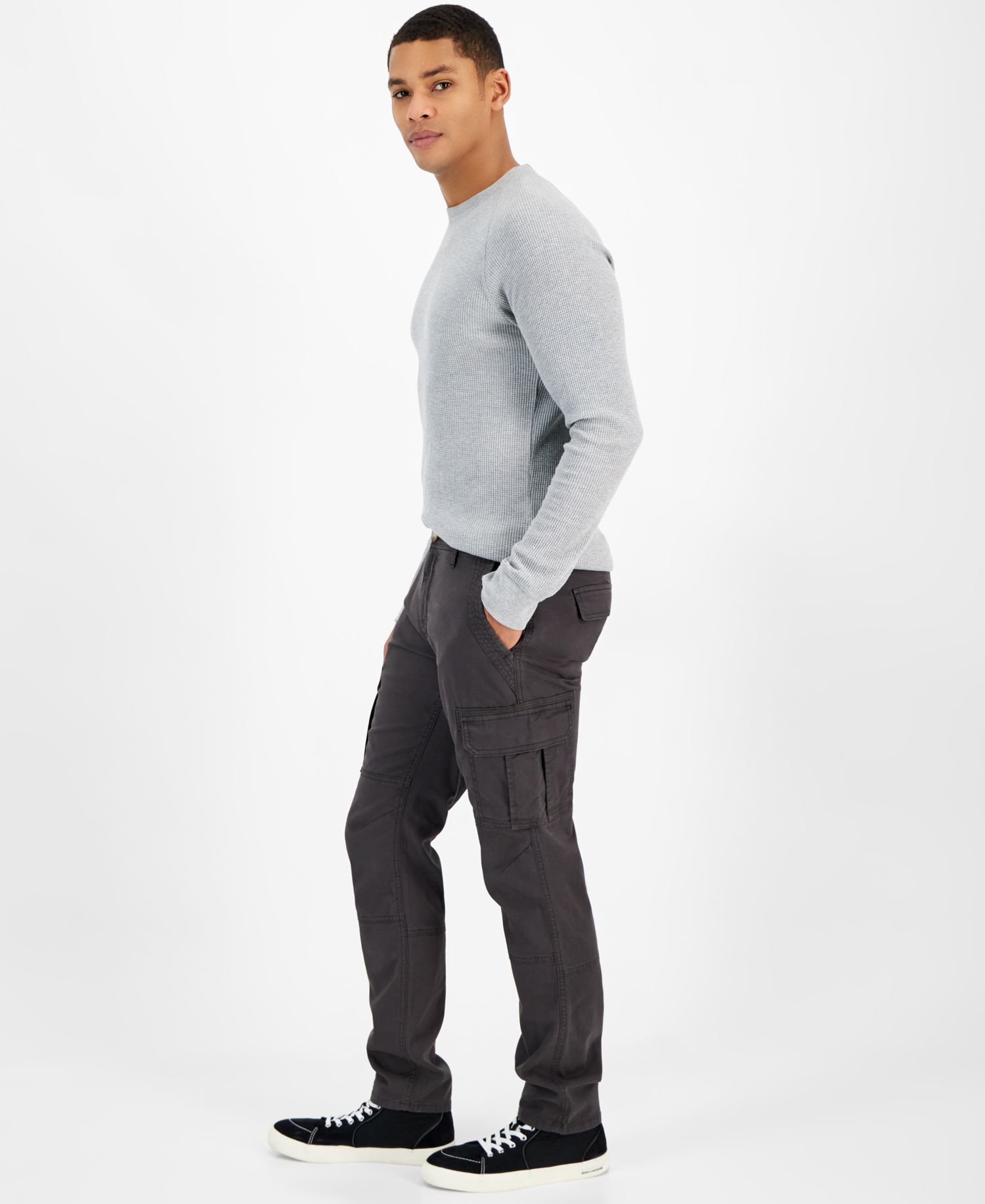Men's Garment-Dyed Tapered Cargo Pants