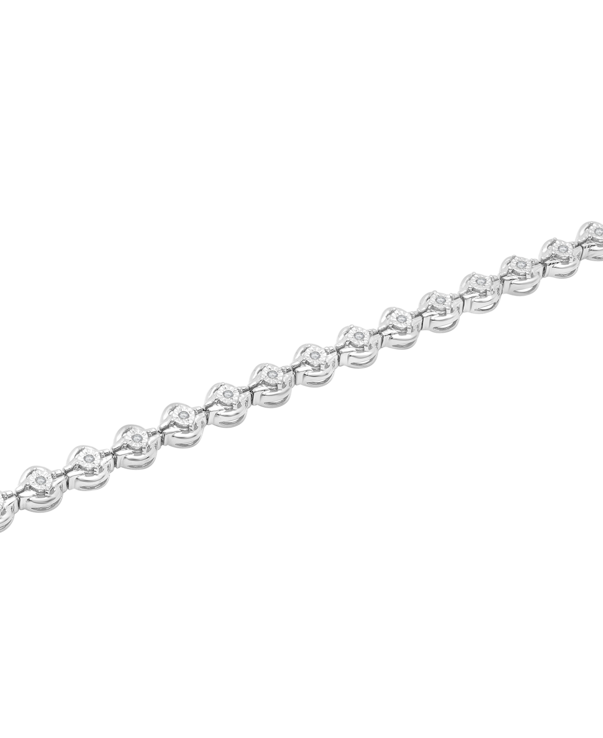 Diamond Circle Link Bracelet (1/4 ct. t.w.)  Created for Macy's - Sterling Silver