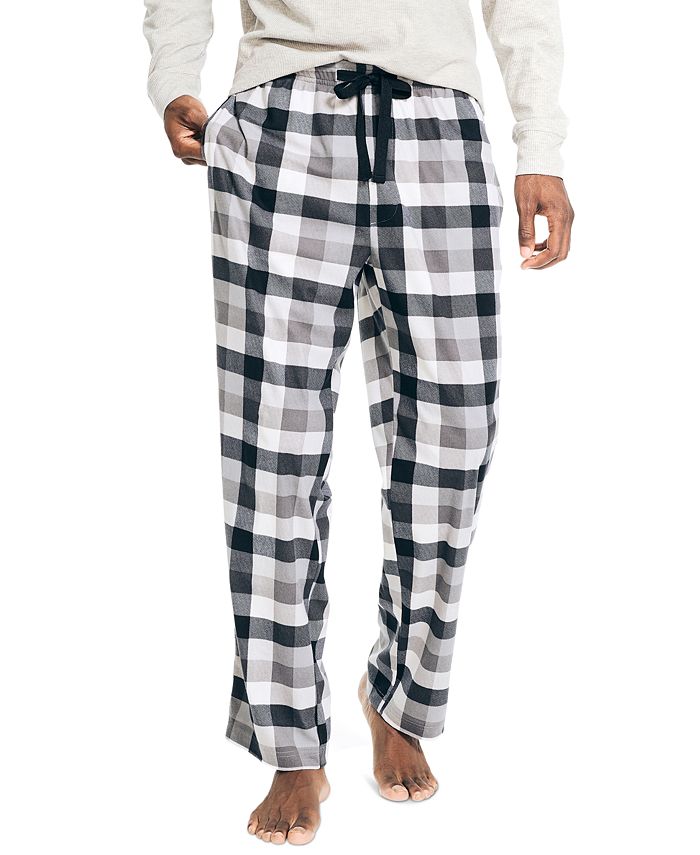Standard Fit Plaid Fleece Men's Pajama Bottoms -W2BV52Z8-LRR