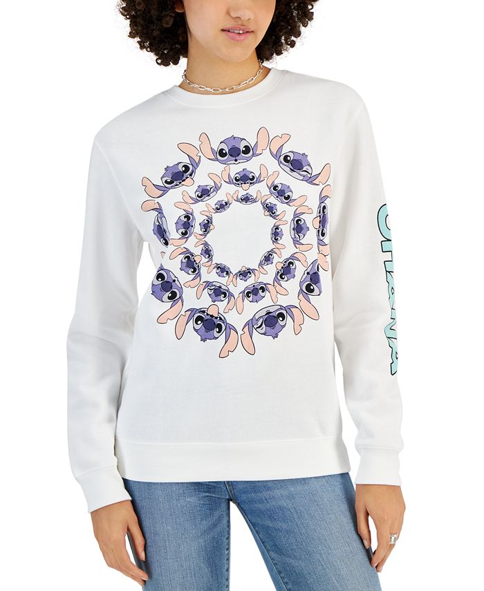 Disney Juniors Stitch Ohana Graphic Print Sweatshirt Macy s