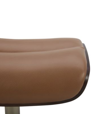 Janer 22" Leather Ottoman