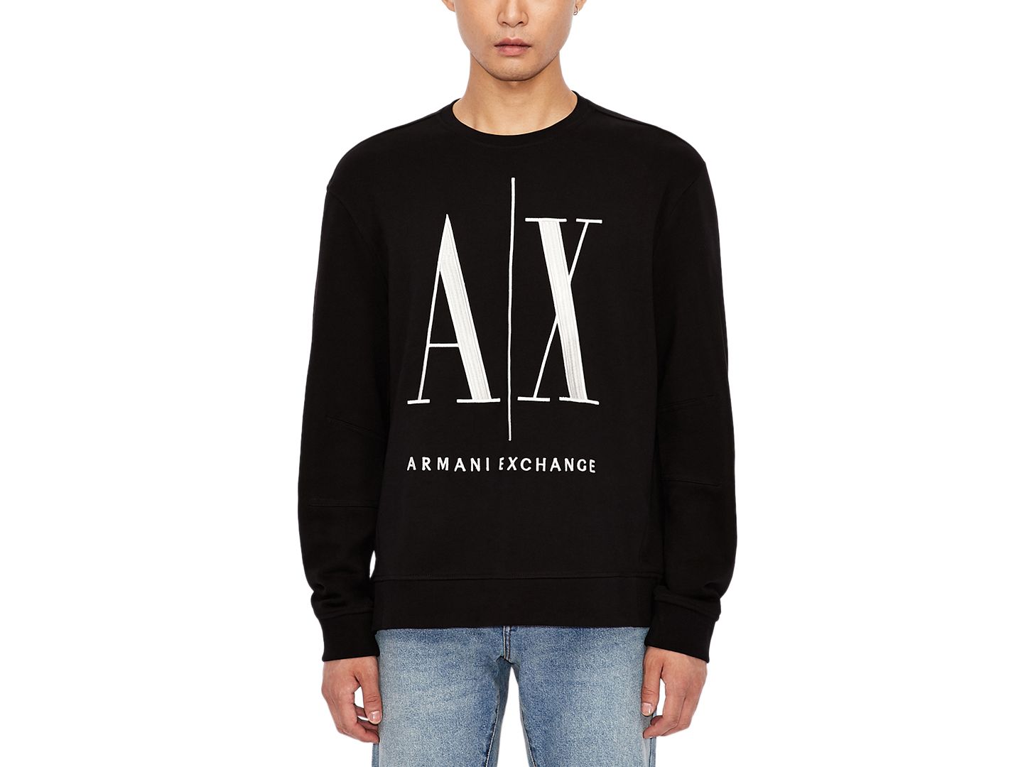 Мужская толстовка A|X Armani Exchange Icon Logo Pullover, цвет: Чёрный — фото 5