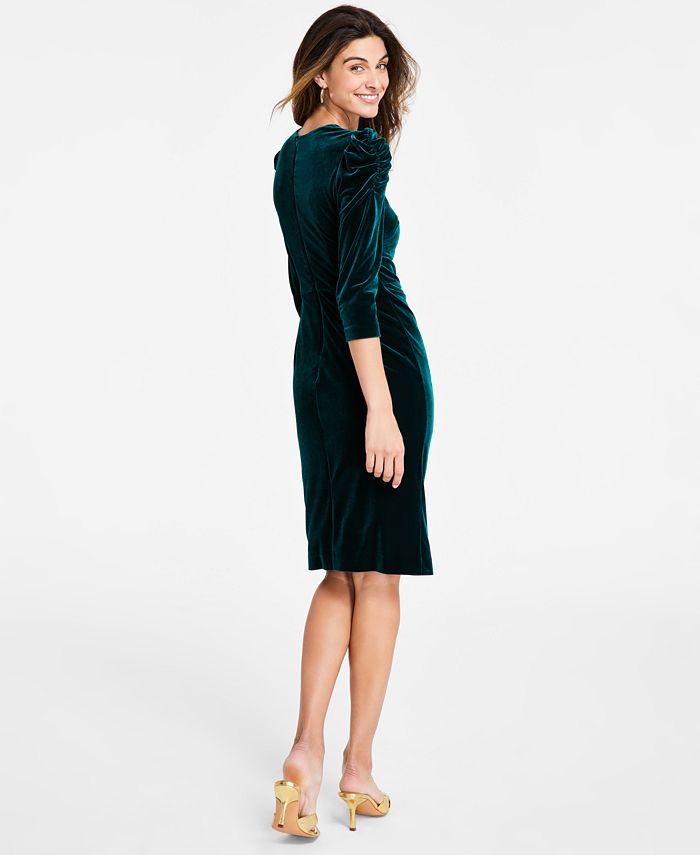 Vince camuto ruched evening dress outlet