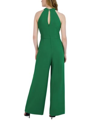 Twist-Front Halter Jumpsuit