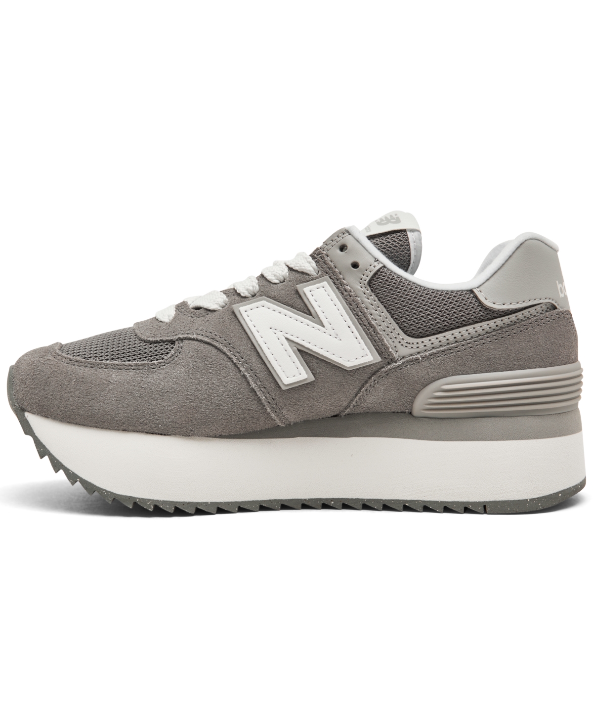 New Balance Women's 574+ Casual Sneakers From Finish Line - Raincloud, White