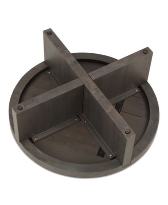 Folke 38" Oak Round Coffee Table