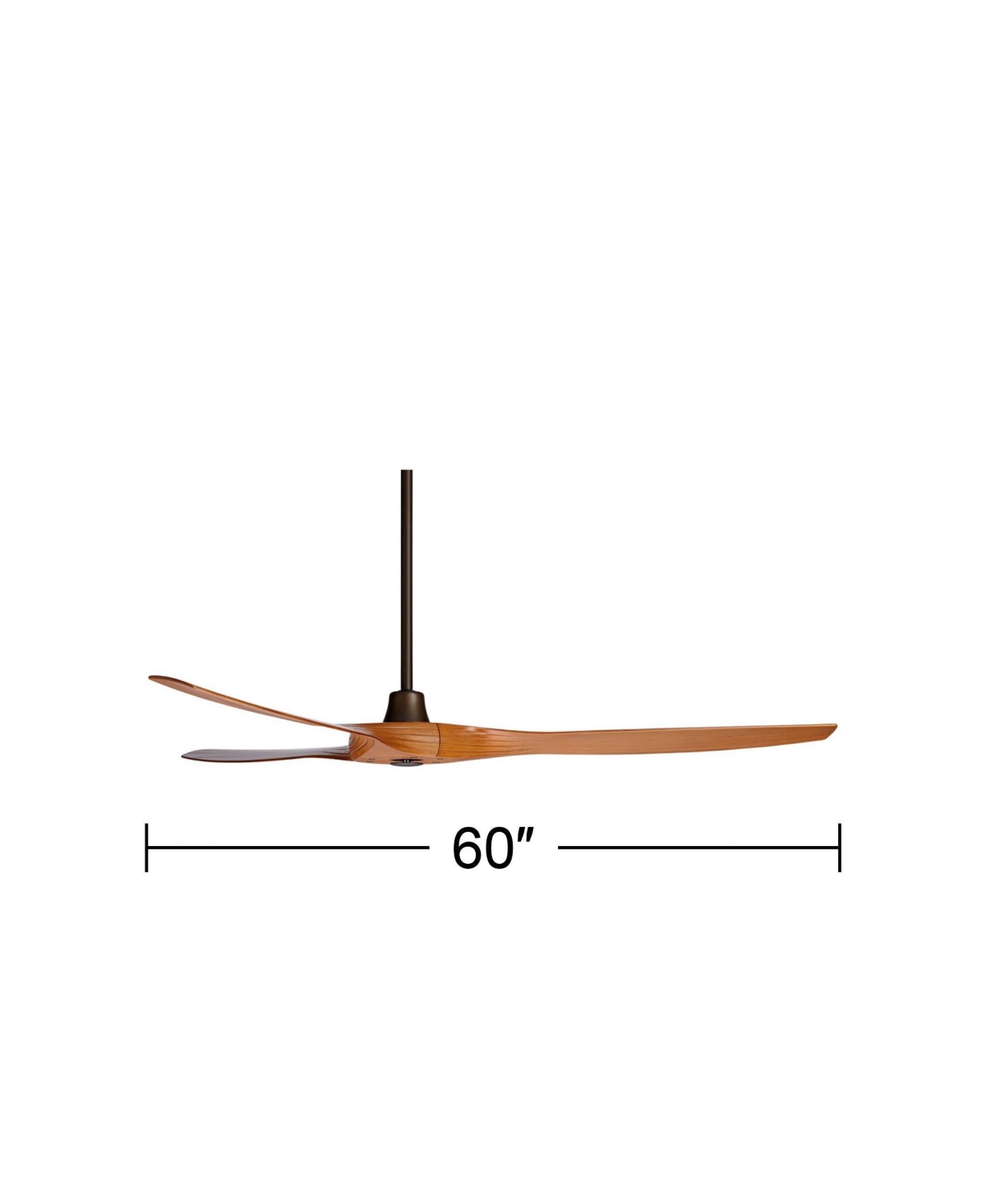 Casa Vieja Aireon Modern Large 3 Blade Indoor Outdoor Ceiling Fan with Remote Control Rubbed Bronze Walnut Blade Damp Rated for Patio Exterior Hou