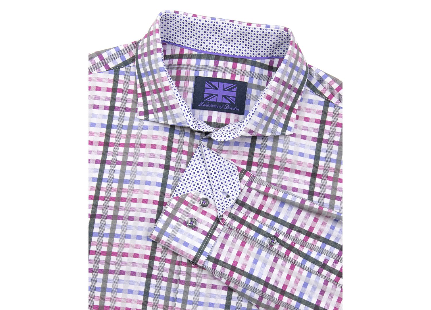 Men's Regular-Fit Dobby Plaid Dress Shirt