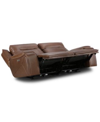 CLOSEOUT! Hansley 2-Pc. Zero Gravity Power Recliner Leather Sofa, Created for Macy's