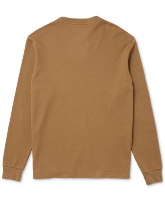 Men's Waffle-Knit Thermal Sleep Shirt