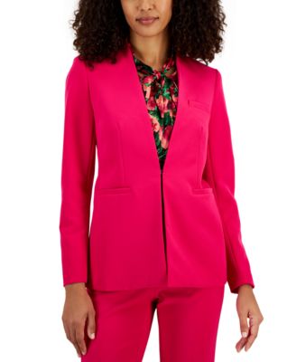 Anne Klein - Women's Collarless V-Neck Blazer