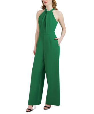 Twist-Front Halter Jumpsuit