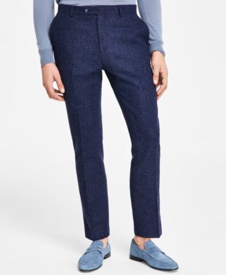 Paisley & Gray - Men's Slim-Fit Downing Blue Speckle Suit Pants