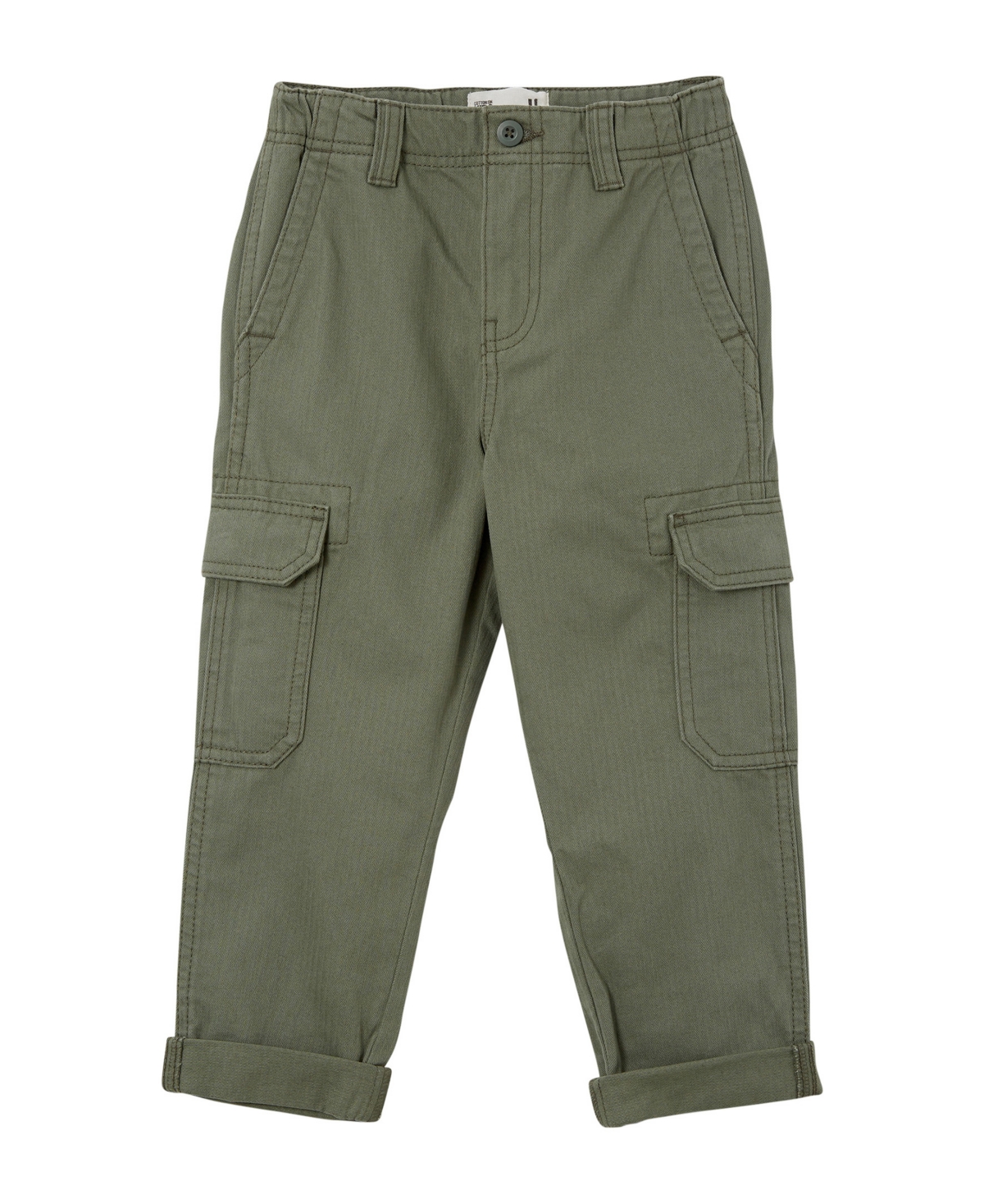 Cotton On Big Boys Baggy Fit Utility Cargo Pocket Pants In Swag Green