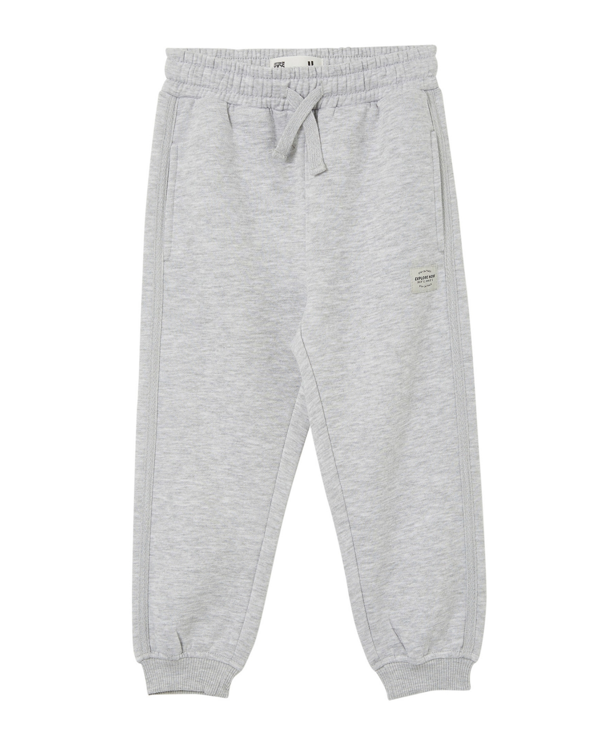 Cotton On Little Boys Marco Drawstring Trackpants In Fog Gray Marle