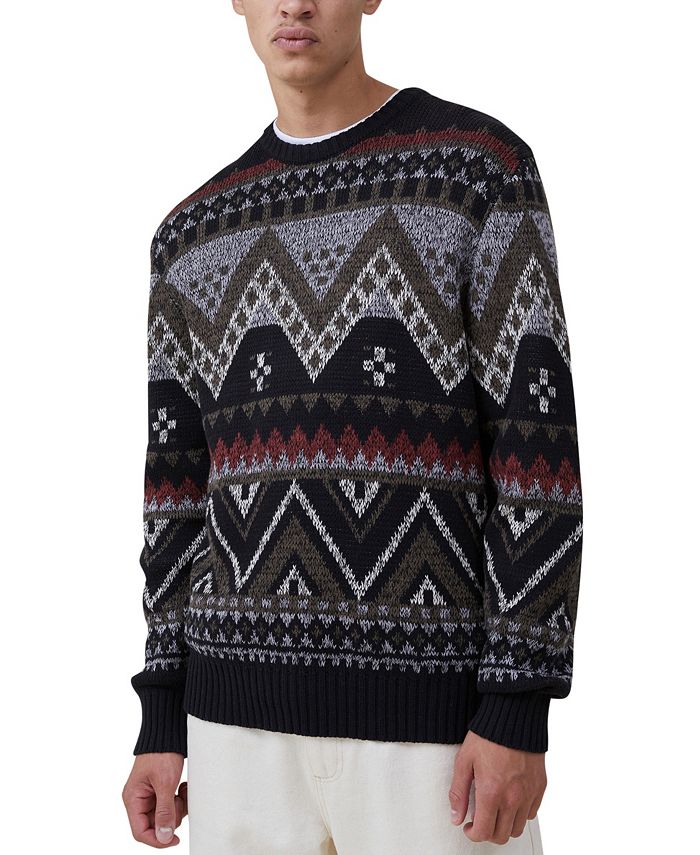 COTTON ON Men's Woodland Knit Sweater - Macy's