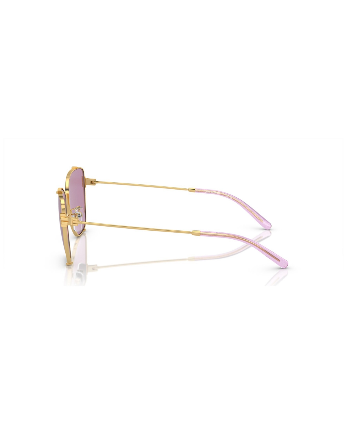 Shop Tory Burch Women's Sunglasses, Mirror Ty6105 In Shiny Gold
