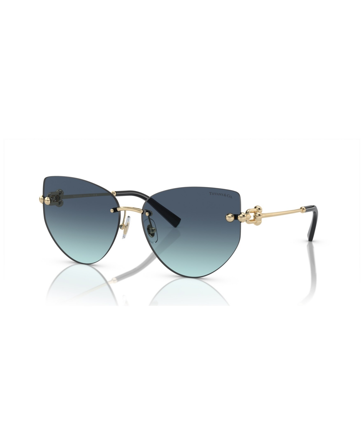 Tiffany & Co Women's Sunglasses, Gradient Tf3096 In Pale Gold
