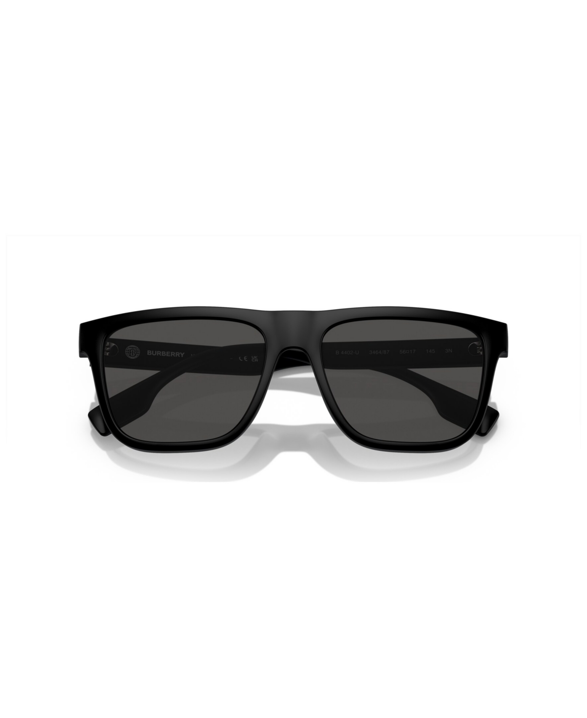 Shop Burberry Men's Sunglasses Be4402u In Matte Black